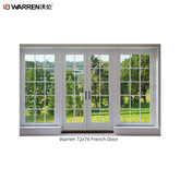 Warren 72x76 French Door With Glass Panel Interior Double Doors